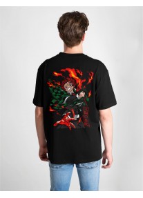 Аниме тениска Oversize Demon Slayer - Kimetsu