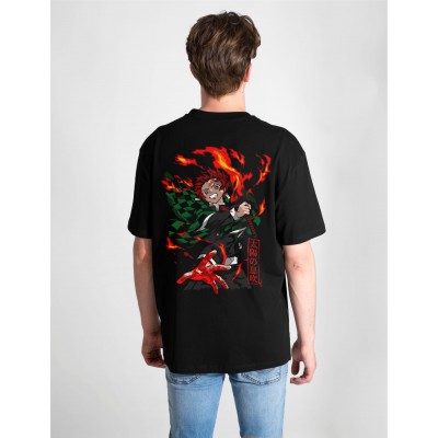 Аниме тениска Oversize Demon Slayer - Kimetsu