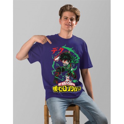 Аниме тениска Oversize My Hero Academia - Deku