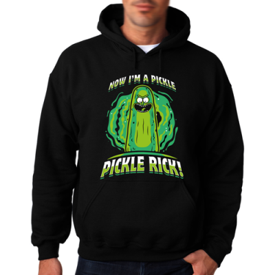 Мъжки суитчър без цип RICK AND MORTY - now i'm pickle rick Мъжки суитчър без цип RICK AND MORTY - now i'm pickle rick