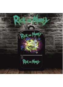 Ръчно рисувана раница RICK AND MORTY