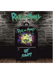 Ръчно рисувана раница Rick and Morty - Get Schwifty 