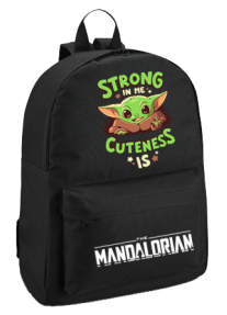 Ученическа раница The Mandalorian - Strong In Me Cuteness Is