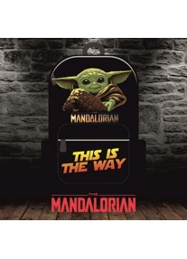 Ръчно рисувана раница BABY YODA - THIS IS THE WAY