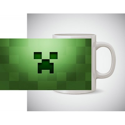 Бяла керамична чаша MINECRAFT MD5