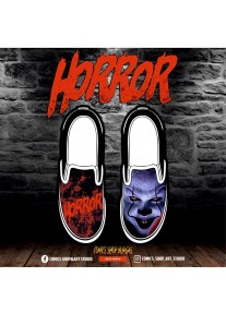 Ръчно рисувани обувки HORROR - Pennywise 