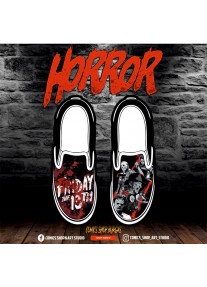 Ръчно рисувани обувки HORROR - Friday the 13th