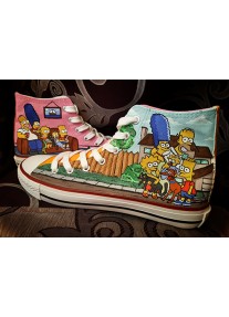 Ръчно рисувани обувки SIMPSON FAMILY II