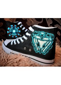 Ръчно рисувани обувки Avengers - Iron Man