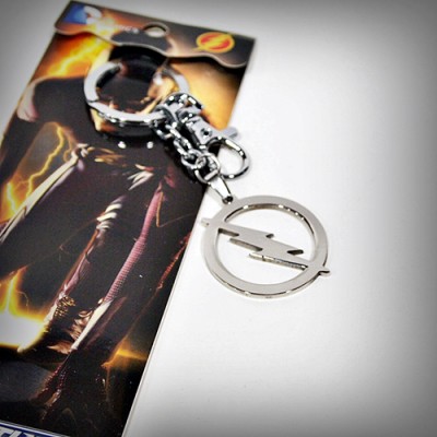 Стоманен ключодържател на THE FLASH - лого