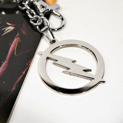 Стоманен ключодържател на THE FLASH - лого