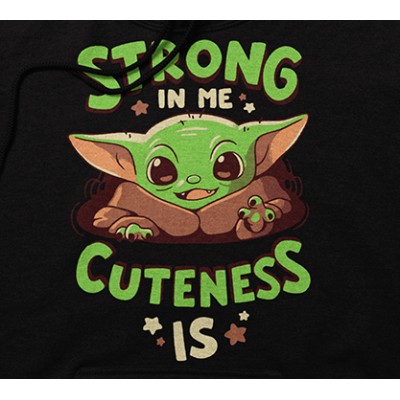 Суичър унисекс The Mandalorian - Strong in me Cuteness is