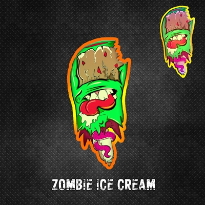 Стикер за стена ICE CREAM ZOMBIE