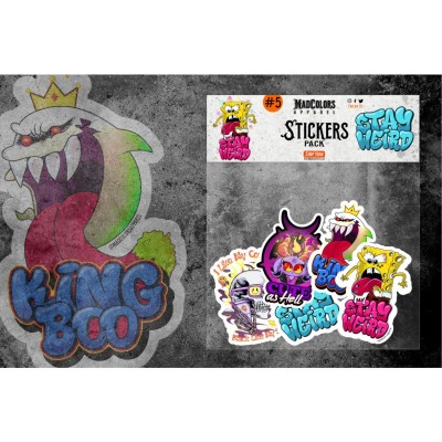 КОМПЛЕКТ СТИКЕРИ Stay Weird - Mix04