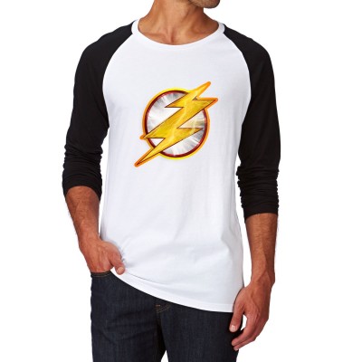 Мъжка блуза с дълъг ръкав на THE FLASH - LOGO