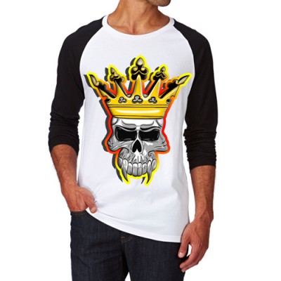 Блуза с дълъг ръкав на HORROR - SKULL CROWN